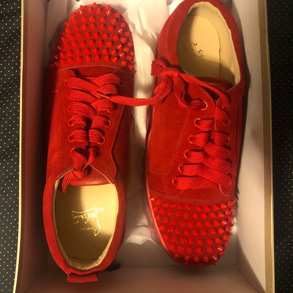 Louis Junior Spikes Sneakers in Multicoloured - Christian Louboutin